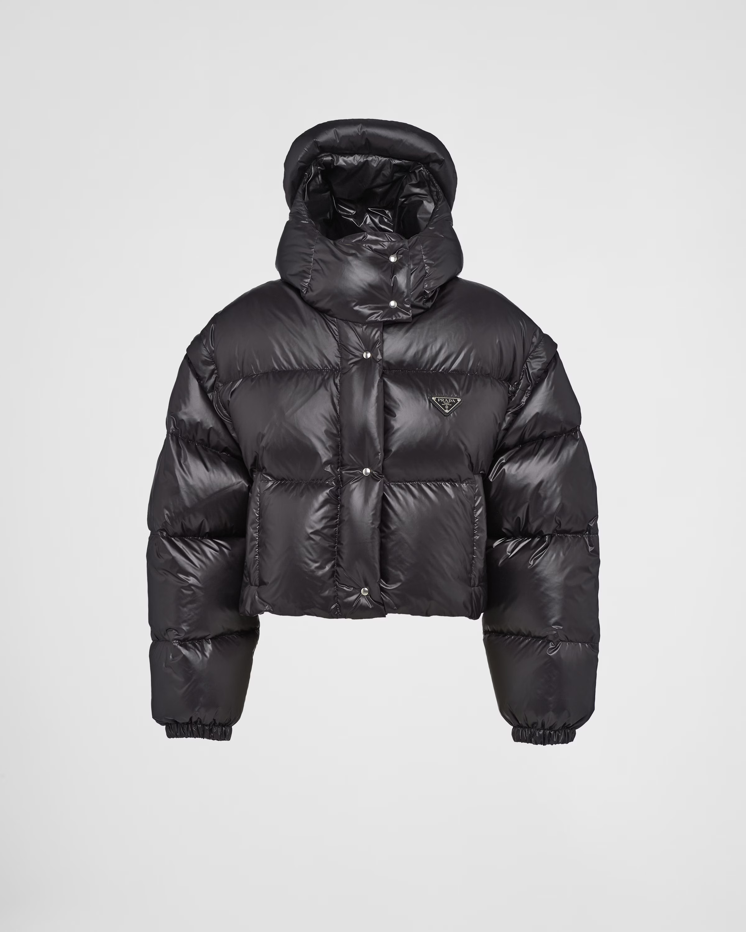 Re-Nylon convertible cropped down jacket | Prada US