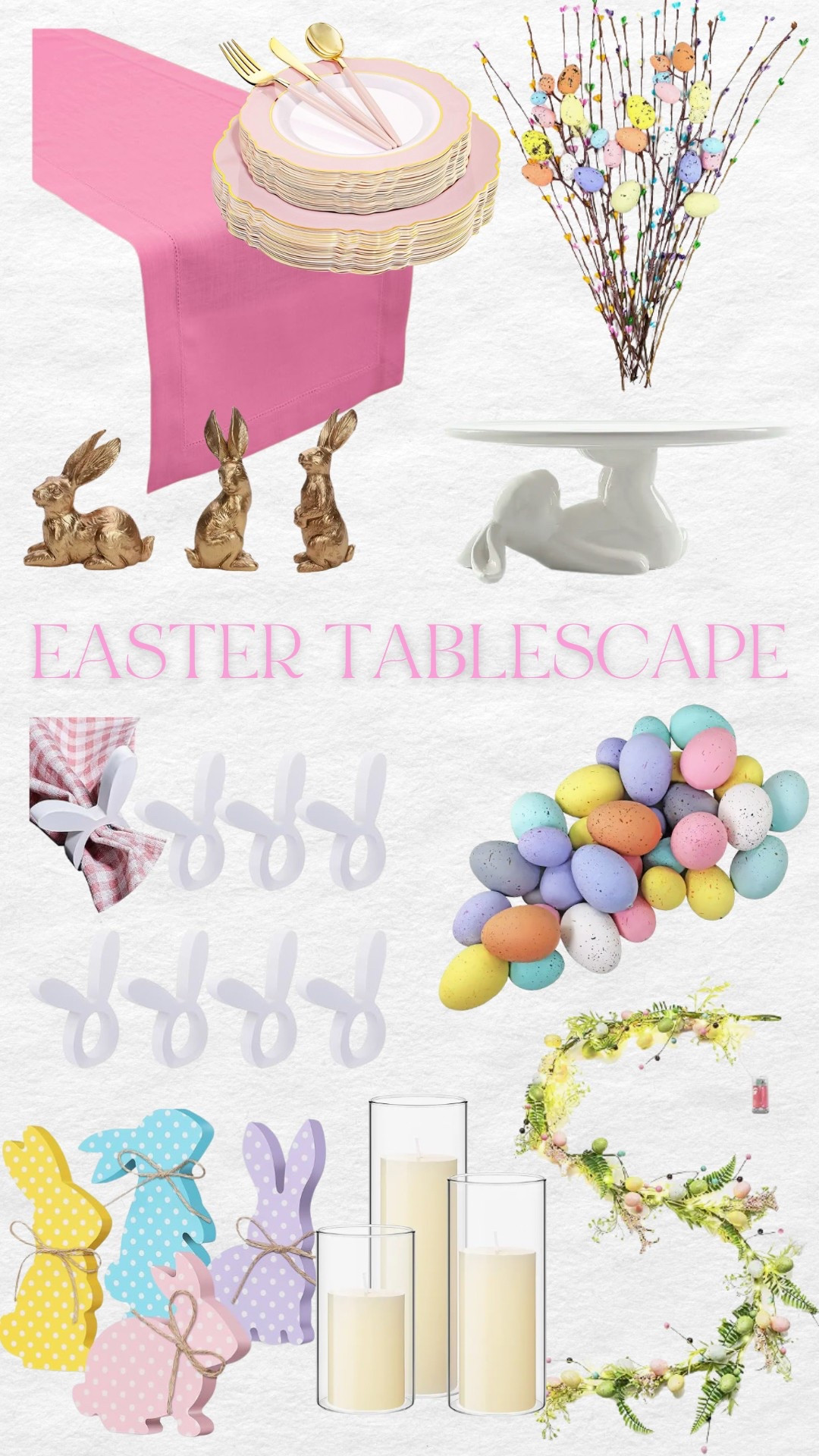 Easter tablescape! 

Easter decor/ spring decor/ home decor 



#LTKHome #LTKSeasonal