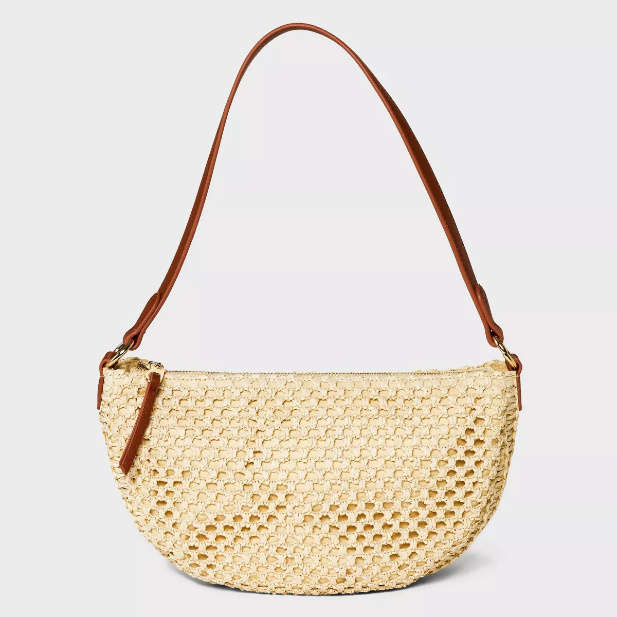 Straw Half Moon Shoulder Bag - Universal Thread™ | Target