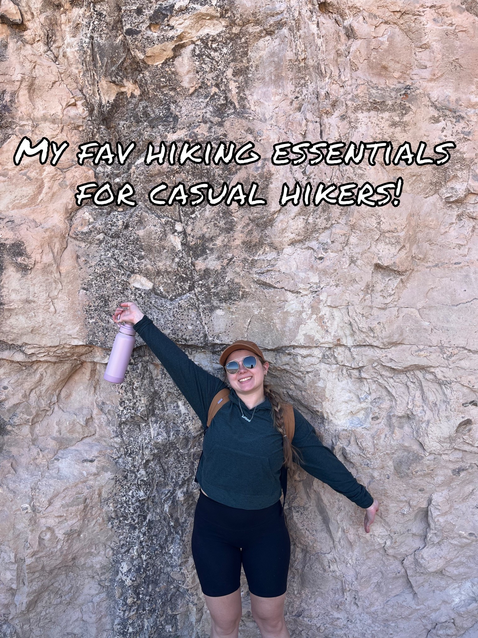 Hiked down into the Grand Canyon and here’s what I brought with me: 

- Long Sleeved hooded shirt to protect my shoulders, arms, and neck from the sun
- Biker shorts to stay cool but prevent chafing
- Small backpack to carry snack and hydration packets (my fav is the mini from Carhartt)
- Large insulated water bottle because water is a life saver in the desert heat!
- Baseball cap to keep the sun off my face
- Sunglasses so I can see in the desert sun
- Quality sneakers/tennis shoes so I can comfortably walk miles!

#LTKFindsUnder50 #LTKActive #LTKTravel
