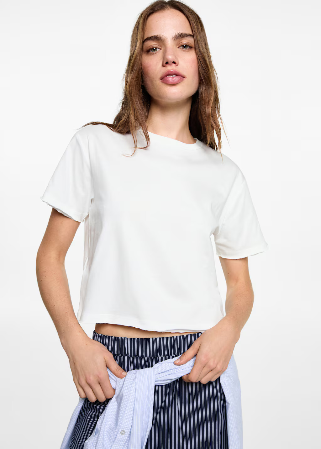 Crop T-shirt - Teen | MANGO USA | Mango (US/MX/AU)