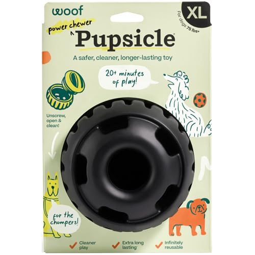 WOOF Power Chewer Pupsicle - Durable, Long-Lasting Dog Chew Toys for Aggressive Chewers - Keep Your Pup Busy - Easy to Clean - Toys for XL Dogs 75 lbs and Up | Amazon (US)