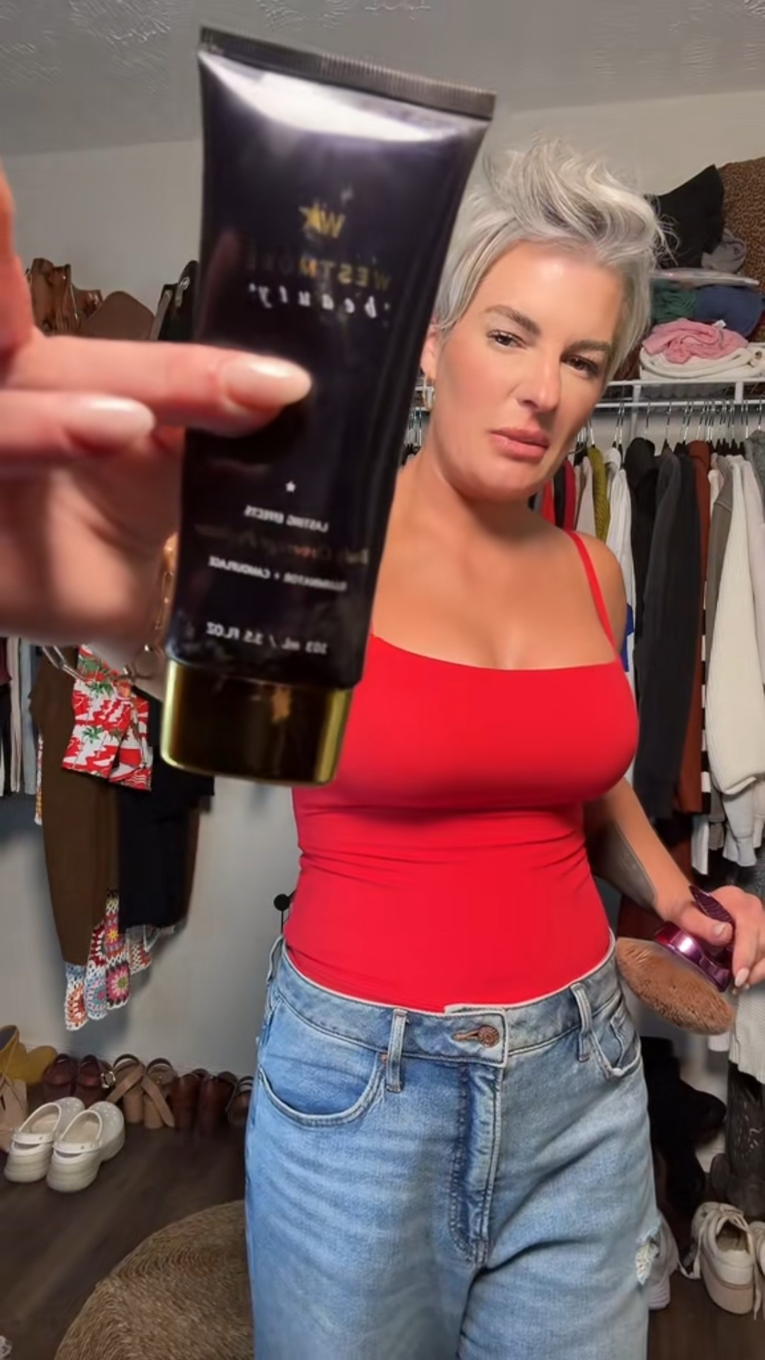 I love this stuff, especially when my spray tan is going through it.  It illuminates and does not transfer.  You need this!

#LTKootd #LTKgrwm #LTKBeauty