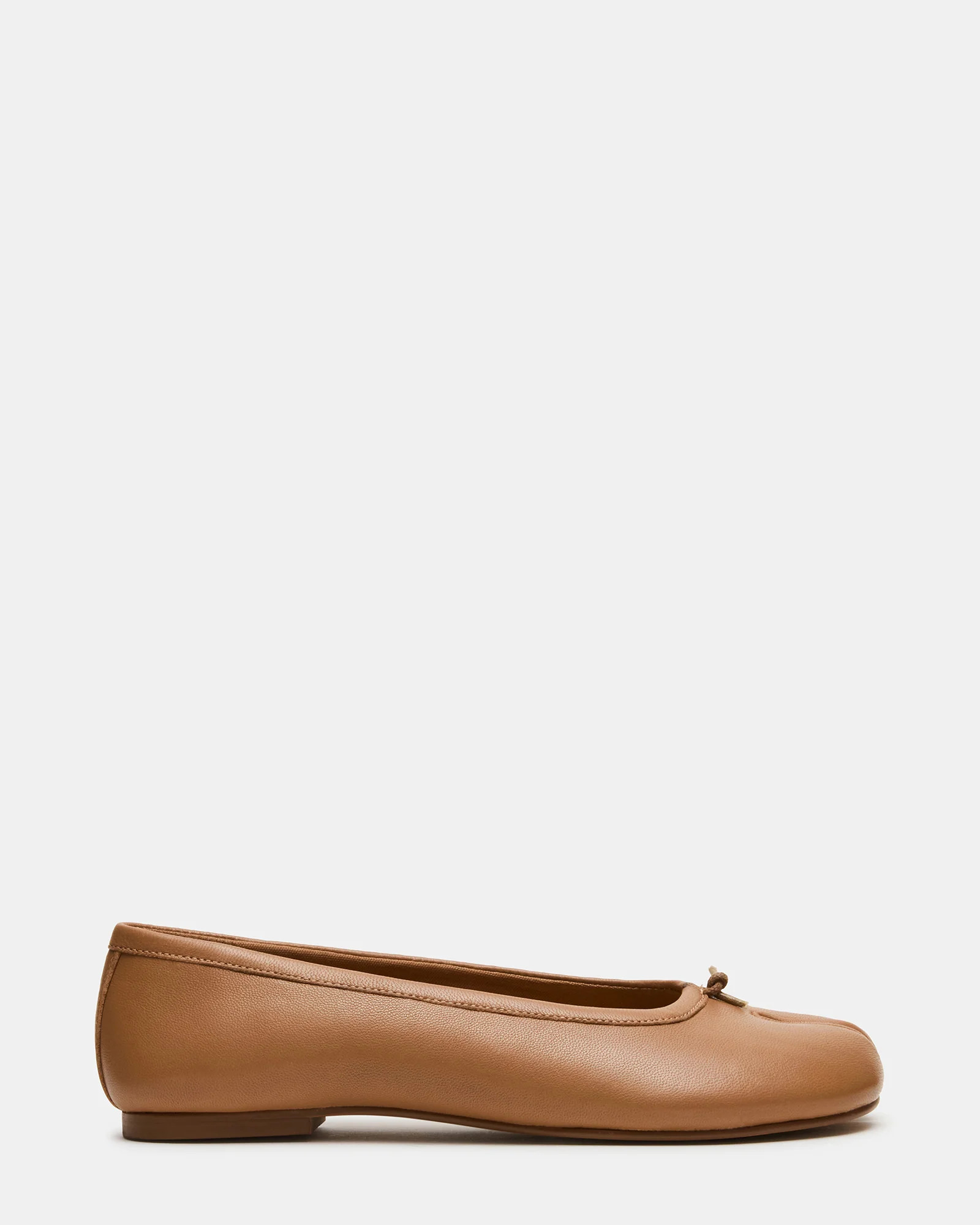 CALICO Tan Leather Split Toe Tabi Women's Ballet Flat | Steve Madden (US)