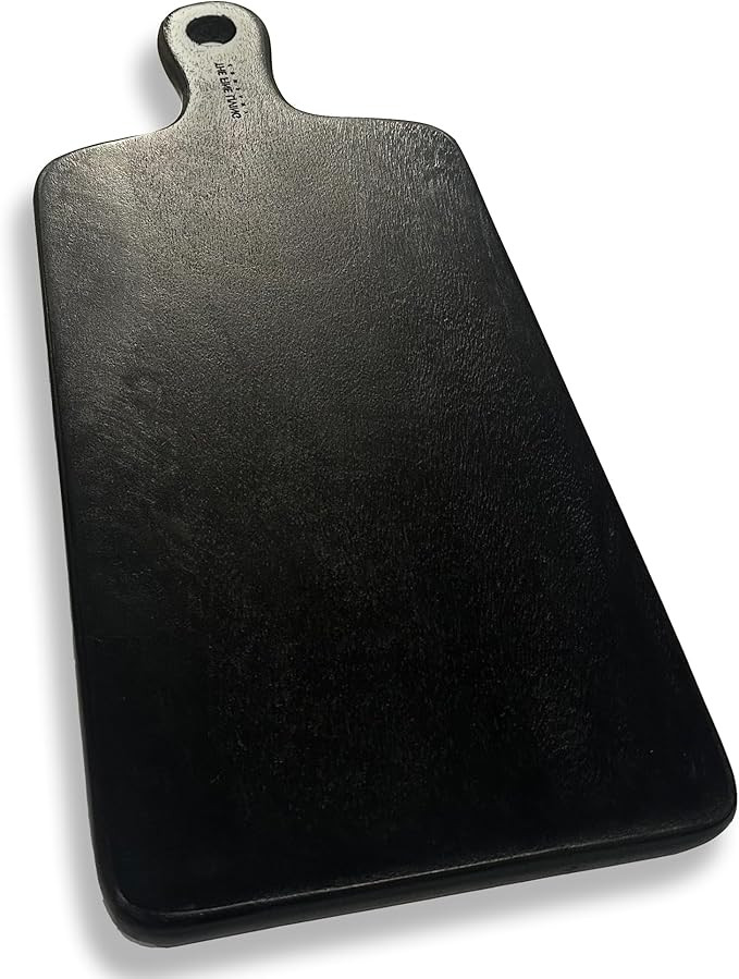 The Fine Living Co. Black Charcuterie Board, Paddle Board with Long Handle, Mango Wood Serving Bo... | Amazon (US)