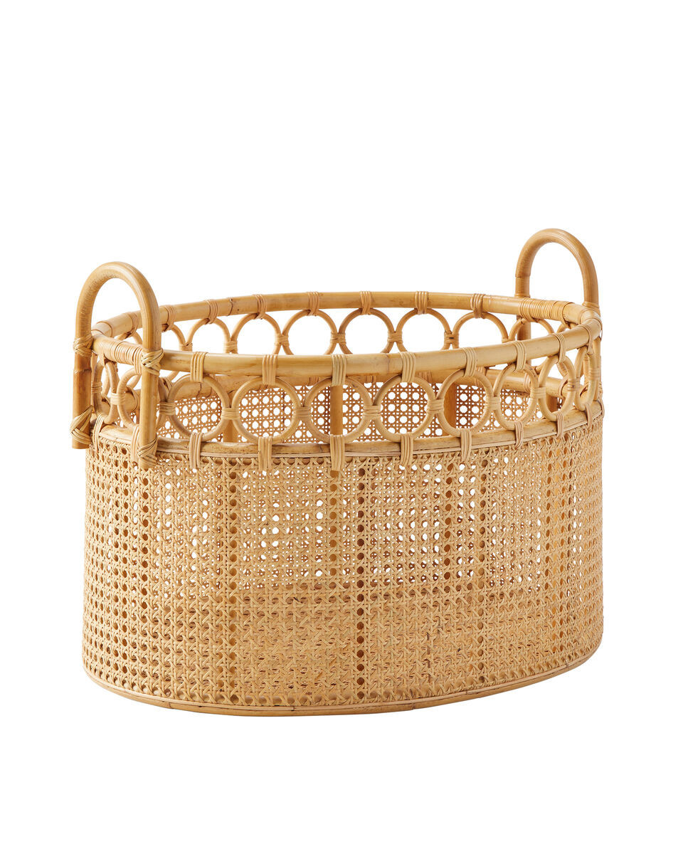 Westchester Rattan Storage Basket | Serena and Lily