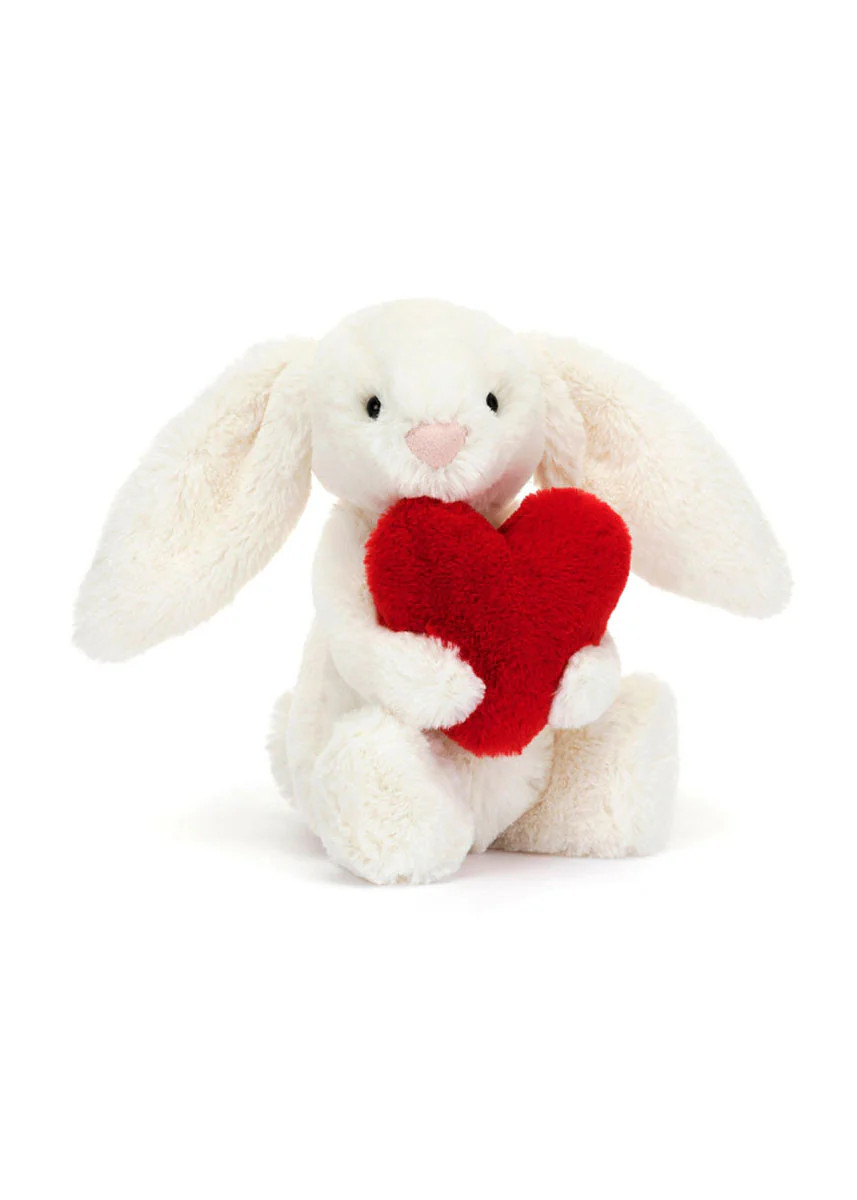 Bashful Red Love Heart Bunny - Little | Alice & Wonder