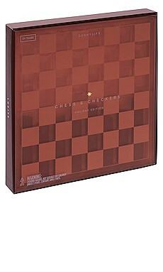 Sunnylife Lucite Chess & Checkers in Whiskey Noir from Revolve.com | Revolve Clothing (Global)