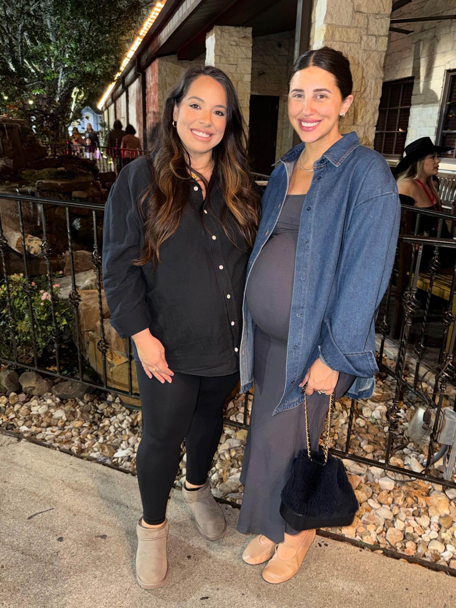 Same amazon dress I have been wearing & loving! Wore this to a night out for dinner!

Dress: medium 
Denim top: medium 