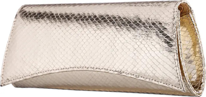 Kallie Embossed Metallic Clutch | Nordstrom