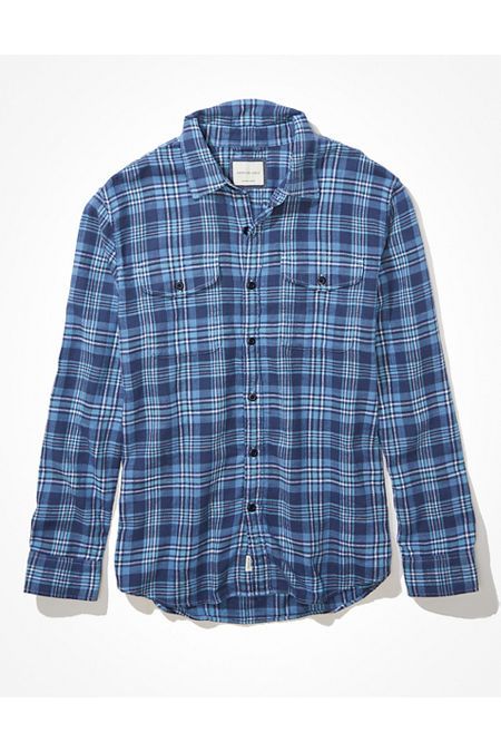 AE Super Soft Beach Flannel Shirt | American Eagle Outfitters (US & CA)