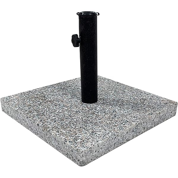 Christopher Knight Home Berywn Outdoor Square Granite Umbrella Holder, Gray, Silver | Amazon (US)