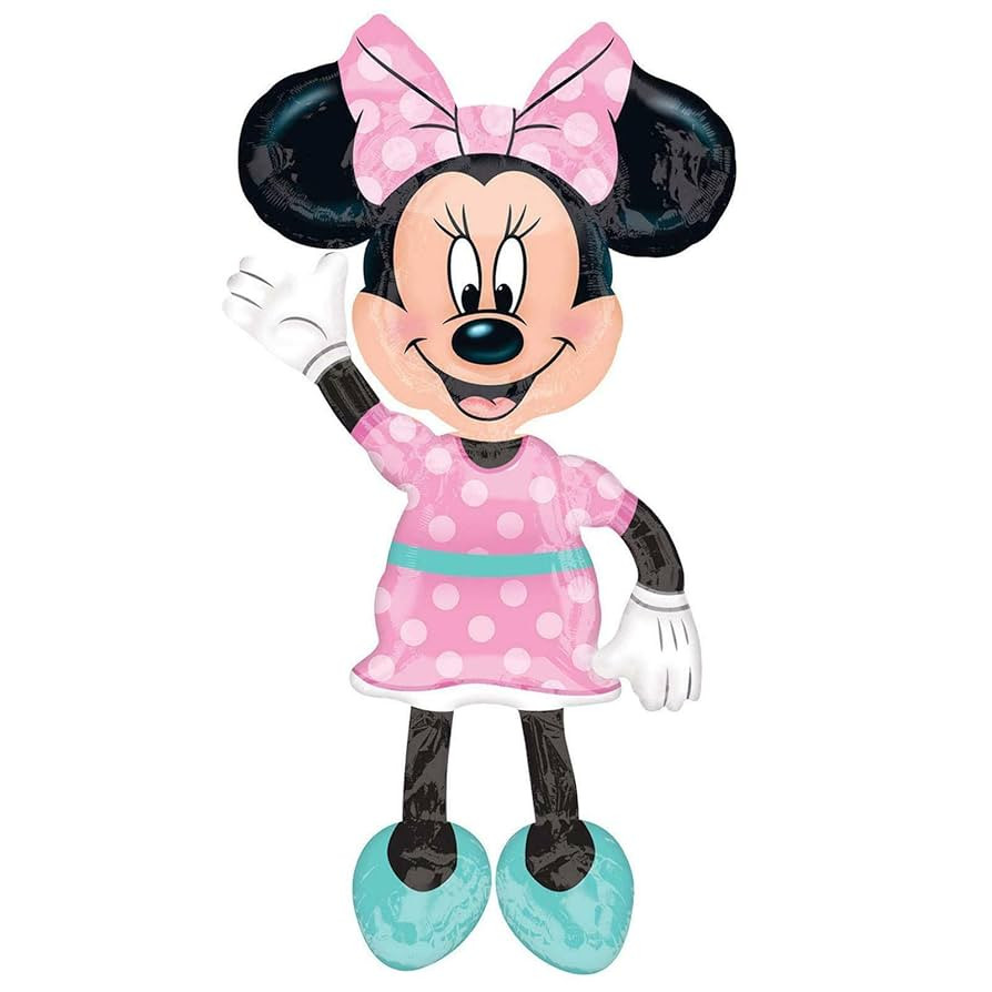 Anagram 34331 Minnie Airwalkers - Pink Dress Foil Mylar Party Balloon, 54", Multicolor, Pack of 1... | Amazon (US)