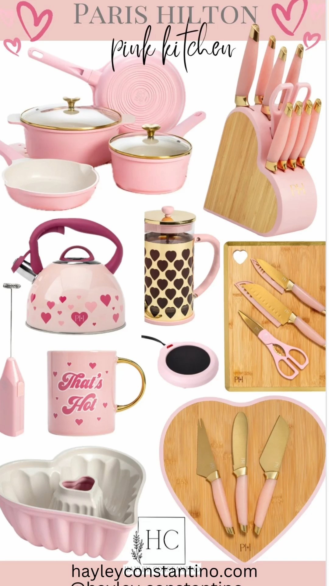 This totally pink Paris Hilton kitchen looks like Barbie’s dream house grew up, got rich, and decided to cook sometimes. From the bubblegum-pink cabinets to the glossy finishes, everything feels extra in the best way—sweet, sparkly, and unapologetically girly. It’s not trying to be minimal or moody; it’s here to be pretty, playful, and famous.
The vibe is very:
💖 Cutesy but couture
💅 Luxury, but make it fun
✨ Princess-core meets pop star
You can practically hear Paris saying “Loves it” while sipping a pink latte. This is the kind of kitchen where:
Baking cupcakes feels like a photo shoot
Hosting brunch means rhinestones are optional but encouraged
Every appliance deserves a close-up
It’s nostalgic Y2K glam with modern polish—soft, sugary pinks mixed with sleek finishes so it still feels luxe, not cartoonish. Basically, it’s a reminder that your home can be feminine, fabulous, and totally you.
Final verdict?
So cutesy. So glam. So Paris. That’s hot. 🔥💖

#LTKHome #LTKValentine #LTKfoodie
