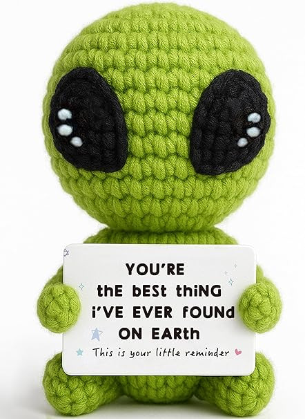 TKGIFTHOT Unique Valentines Gifts for Him Her Boyfriend Girlfriend Crochet Alien Valentines Day A... | Amazon (US)