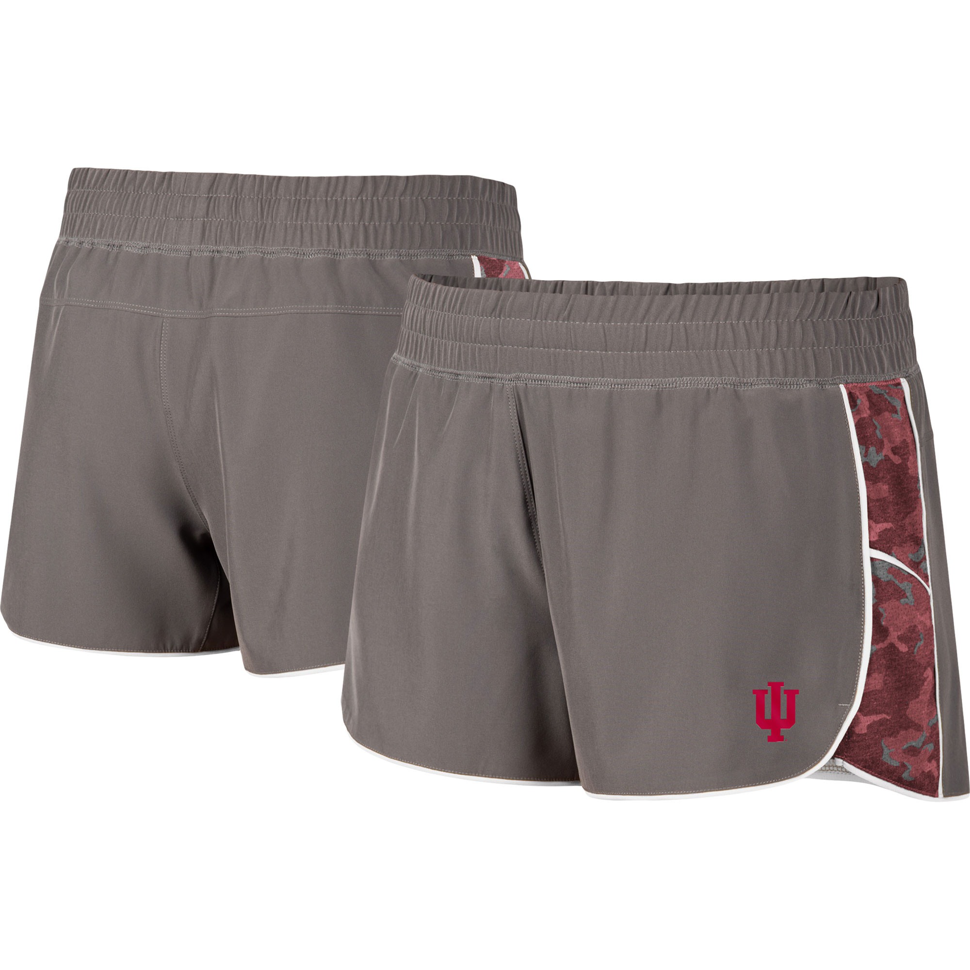 Indiana Hoosiers Colosseum Women's Pamela Lined Shorts - Gray/Crimson | Fanatics