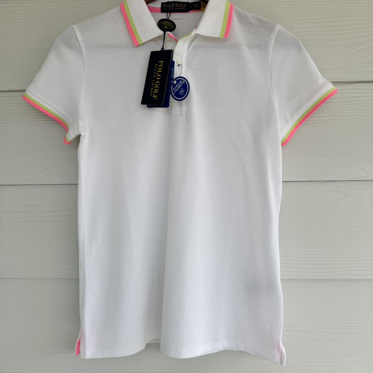 Polo Ralph Lauren Women's Polo shirt - White - S | Depop US
