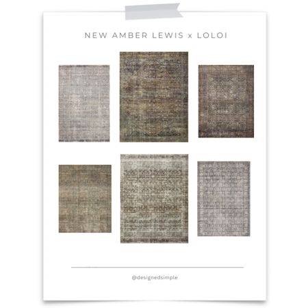 New Amber Lewis loloi rugs, vintage inspired rugs, dyed rugs, loloi rugs, moody rugs 

#LTKhome #LTKCyberweek