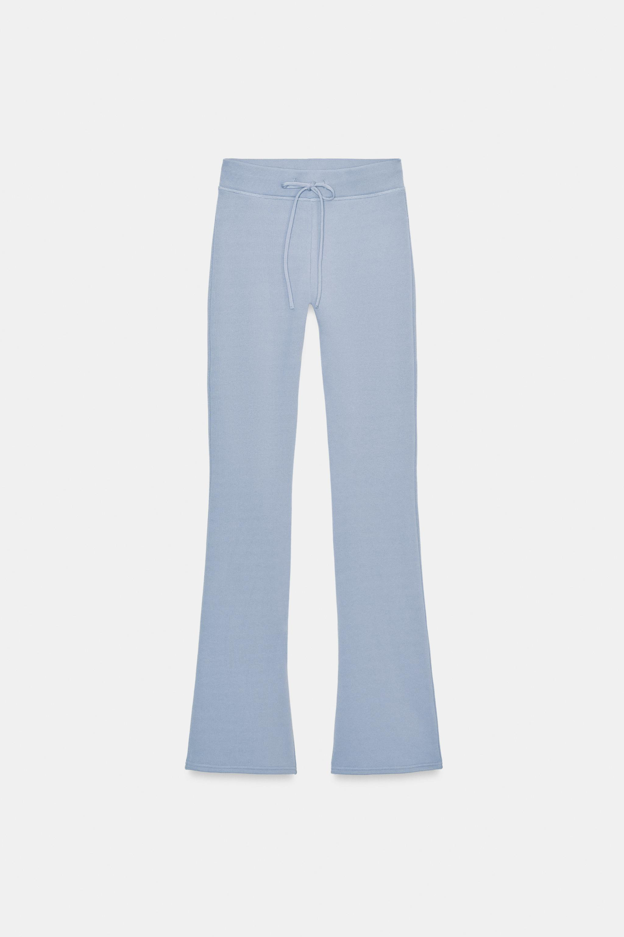 WASHED-EFFECT FLARE TROUSERS | Zara UK