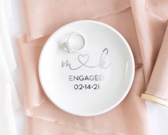 Engagement Ring Dish Engagement Ring Holder Engagement Gifts | Etsy | Etsy (US)