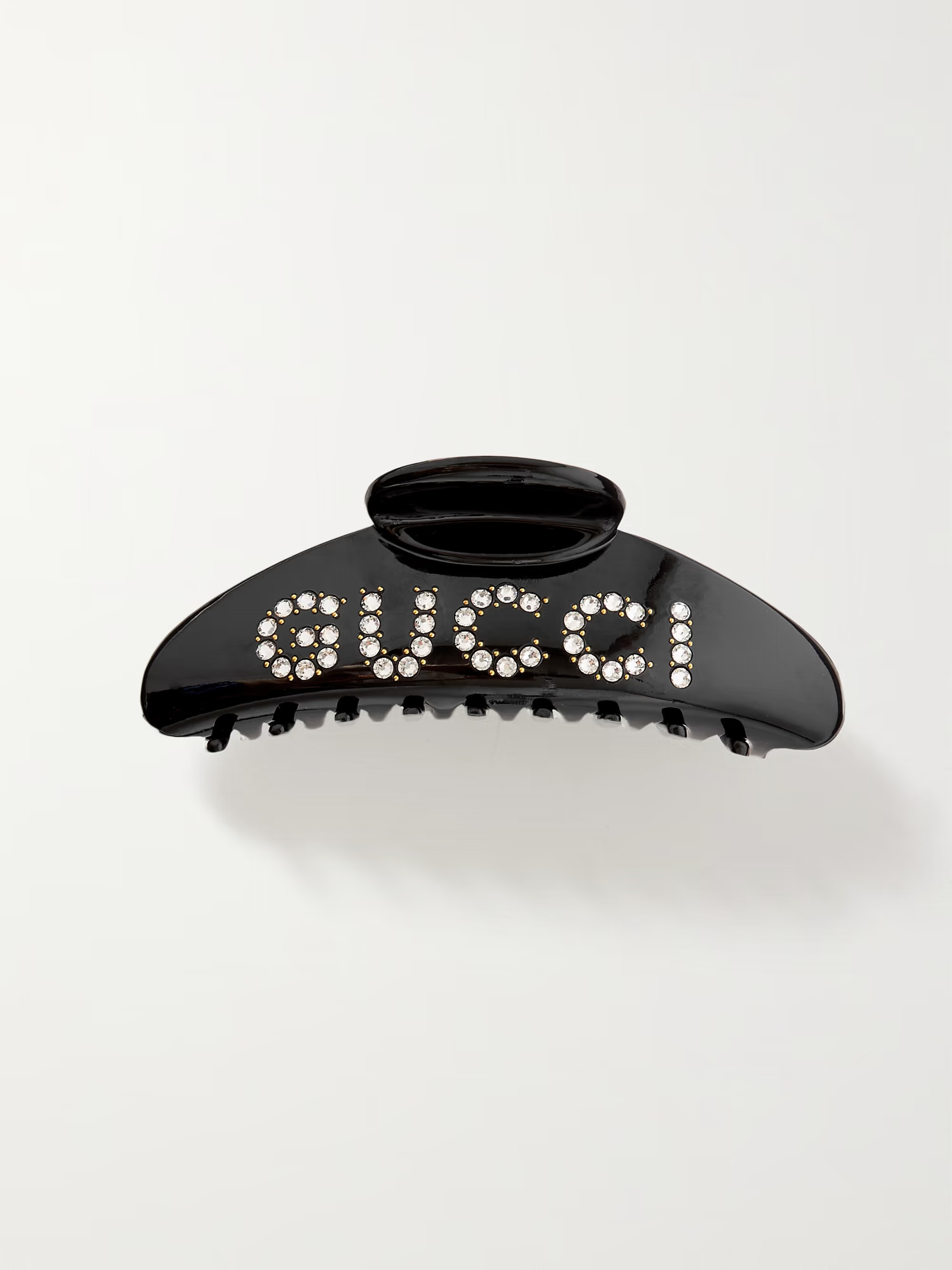 GUCCI Crystal-embellished resin hair clip | NET-A-PORTER | NET-A-PORTER (US)