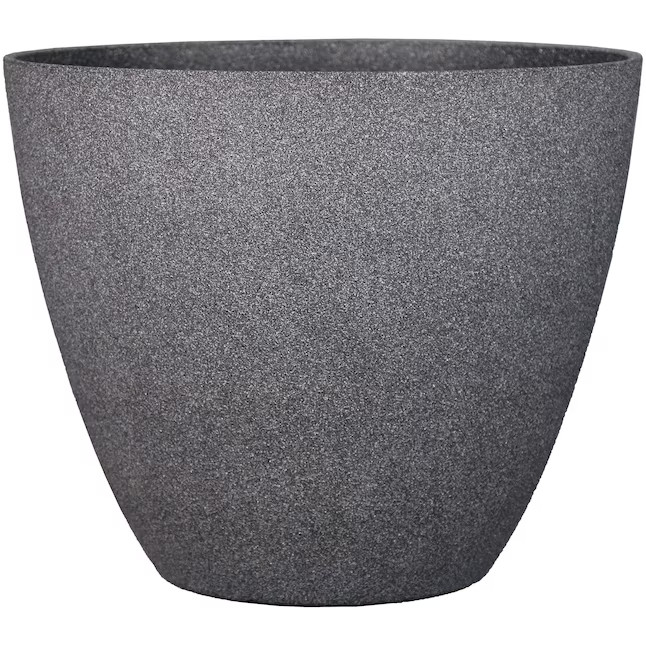 allen + roth  Large (25-65-Quart) 15.28-in W x 21.71-in H White Resin Planter with Drainage Hole... | Lowe's