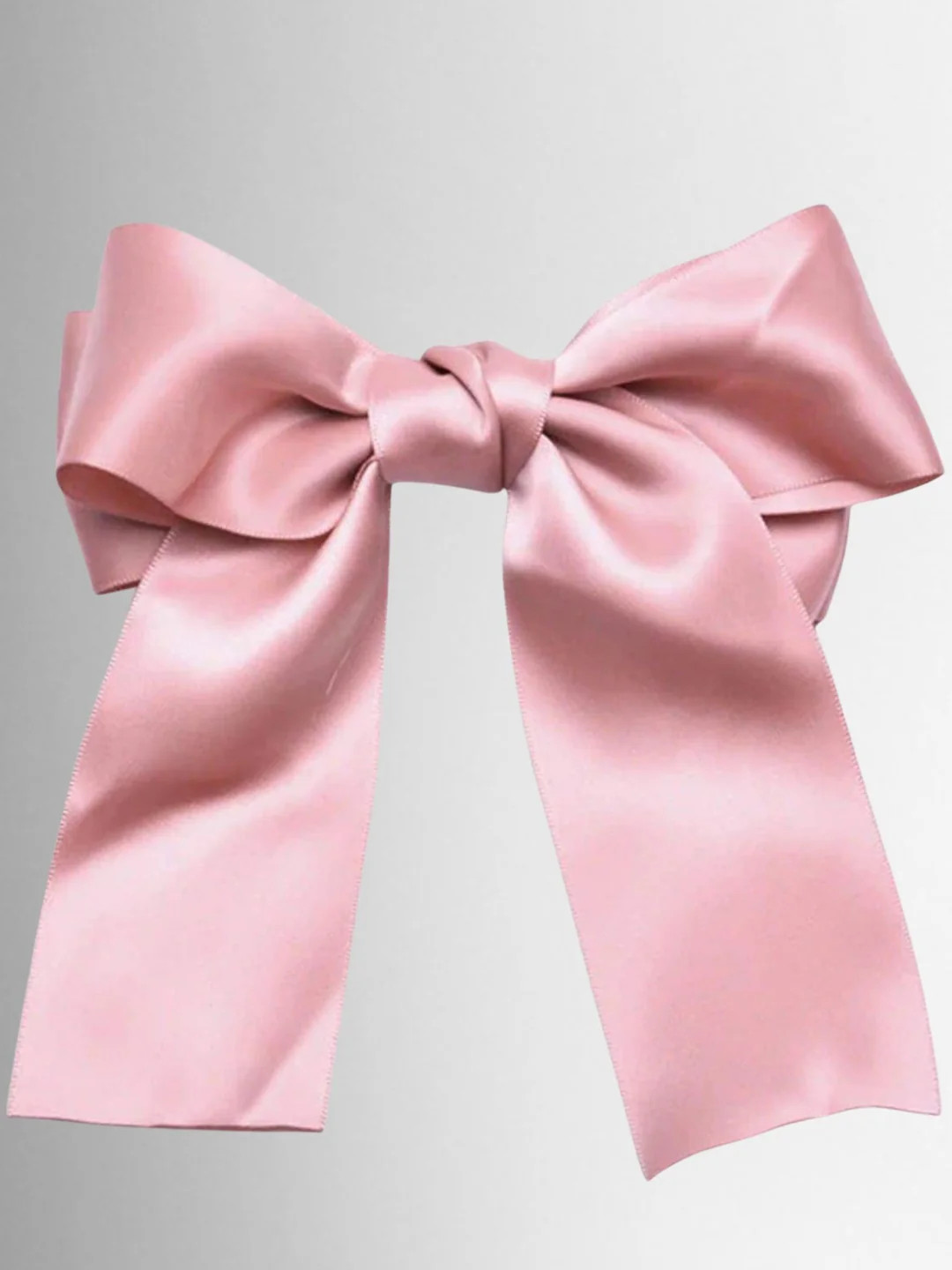 Girls Satin Large Bow Hair Clip | Mia Belle Girls