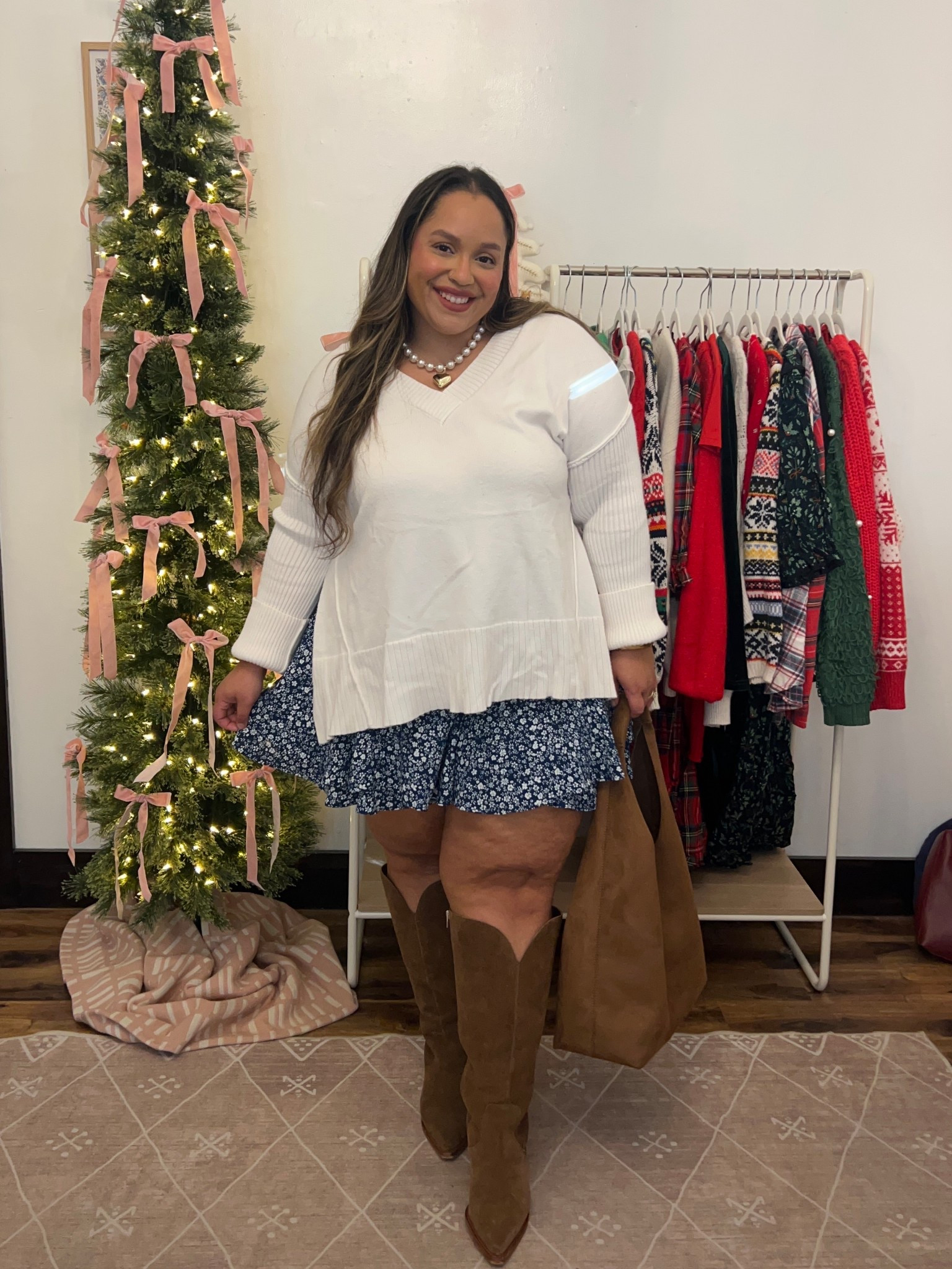 Day 5 of Amazon Thanksgiving Outfits ideas on a size 16 
Sweater - XXL
Skirt - XXL
Boots - 40% off rn

#LTKHoliday #LTKPlusSize #LTKSaleAlert