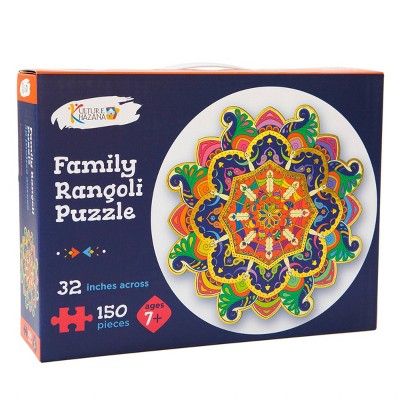 Kulture Khazana Family Rangoli Diwali Holi Floor Puzzle - 150pc | Target