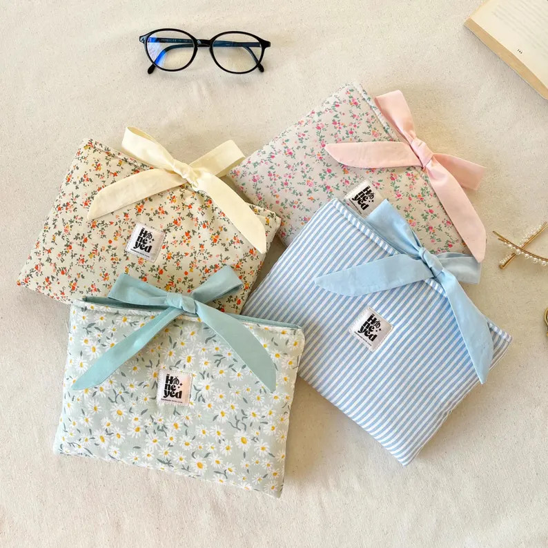 Bow Kindle Sleeve, Floral Kindle Paperwhite Sleeve, Quilted Kindle Pouch, Floral Kindle Case, Kin... | Etsy (US)