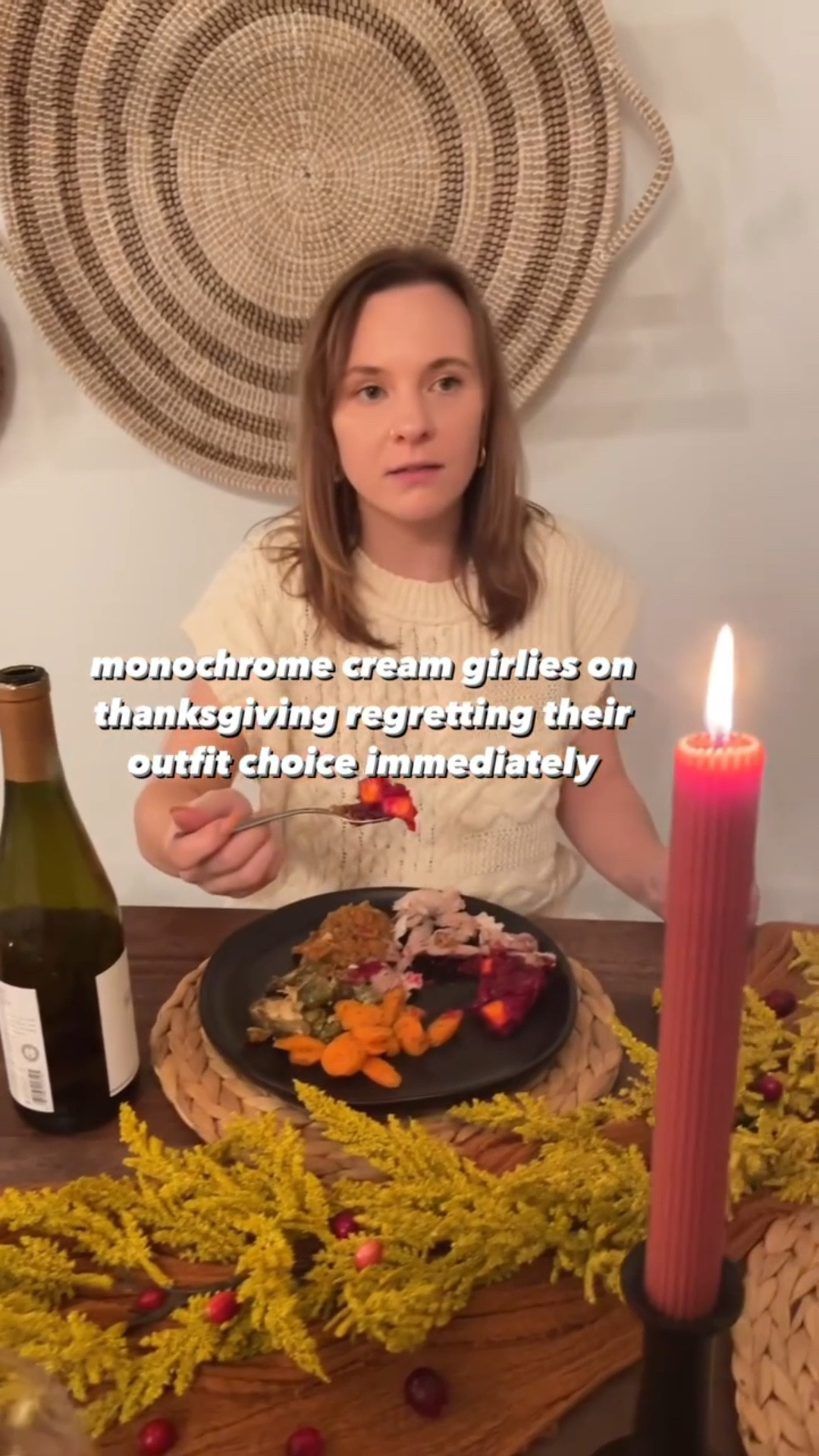 a red wine stain is inevitable at this point🍷

#monochromeoutfit #monochromegirlies #thanksgivingoutfit