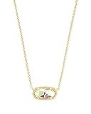 Kendra Scott Elisa Pendant Necklace for Women, Fashion Jewelry, 14k Gold-Plated, Dichroic Glass | Amazon (US)