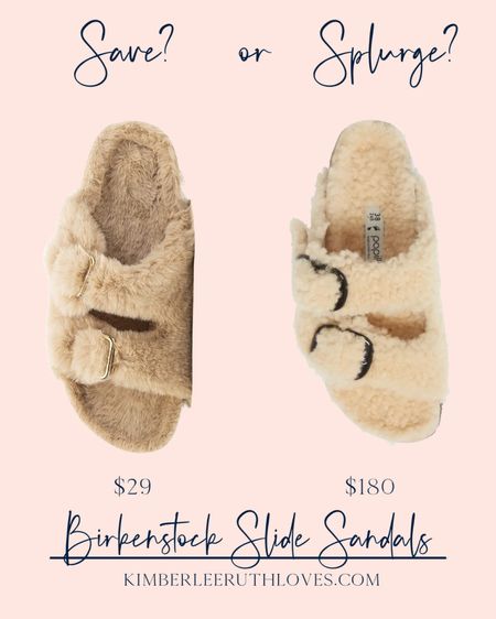 Save vs. splurge: Birkenstock slide sandals!

#looksforless #affordablefashion #casualstyle #designerdupes #outfitinspo

#LTKGiftGuide #LTKunder50 #LTKstyletip