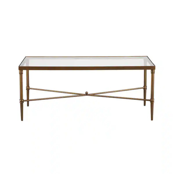 Madison Park Signature Porter Modern Glam Bronze Finish Coffee Table | Bed Bath & Beyond