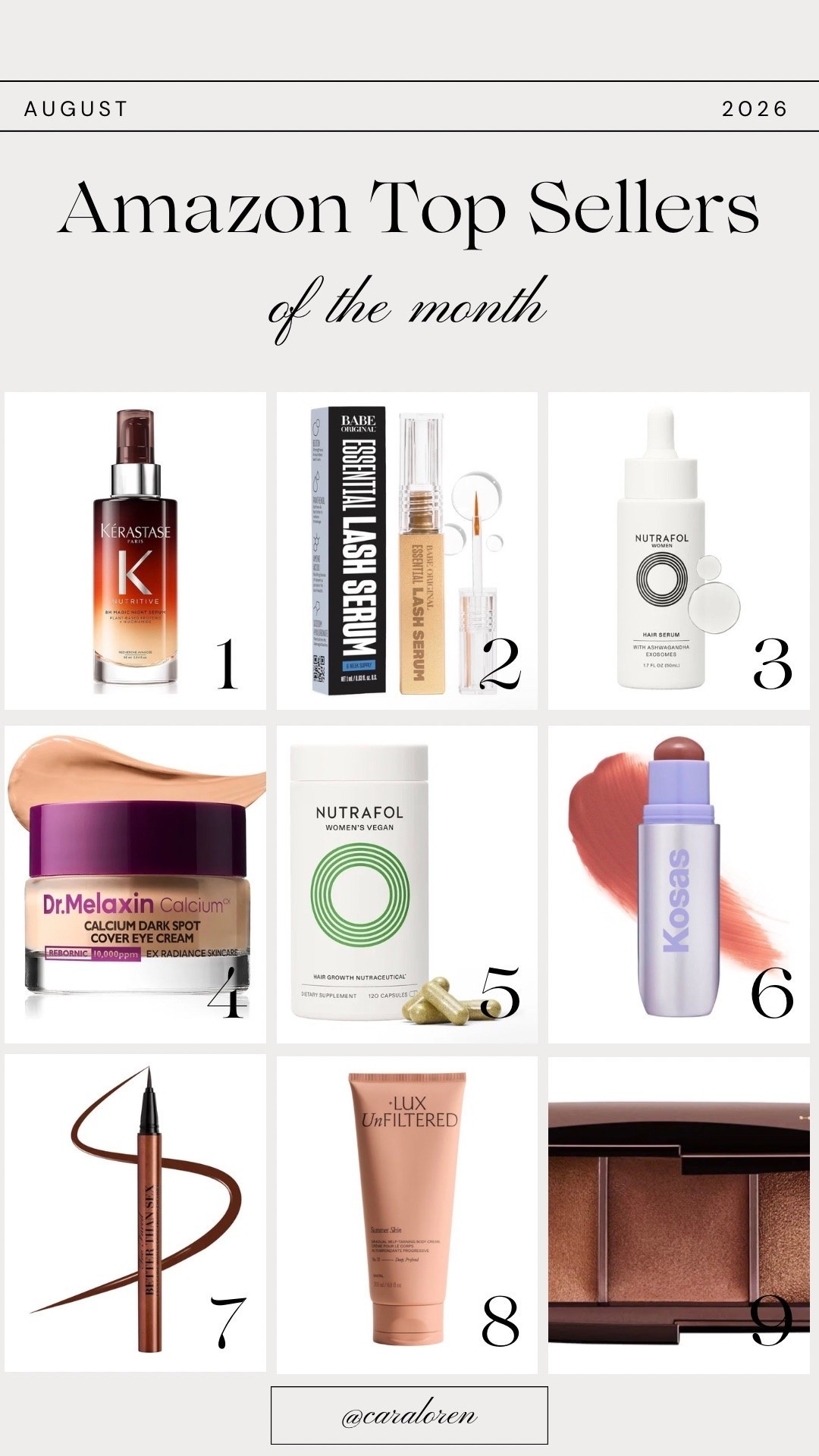 Amazon best sellers in August!

#LTKBeauty