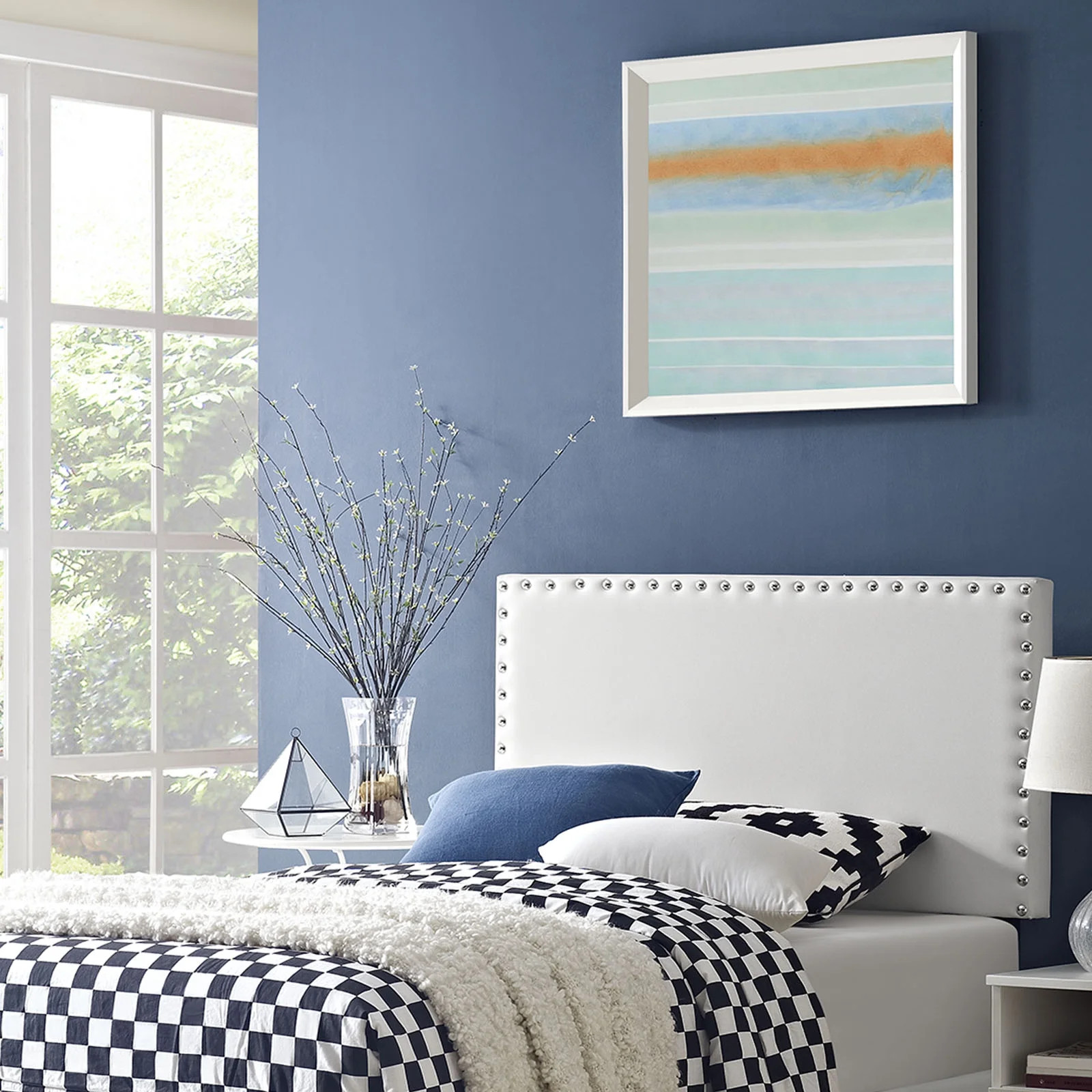 Modway Phoebe Nail Button Accent Headboard, Multiple Sizes and Colors | Walmart (US)