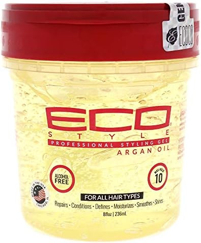 ECOCO Moroccan Argan Oil Styling Gel, 8 Fluid Ounce, ECOMOR08 | Amazon (US)