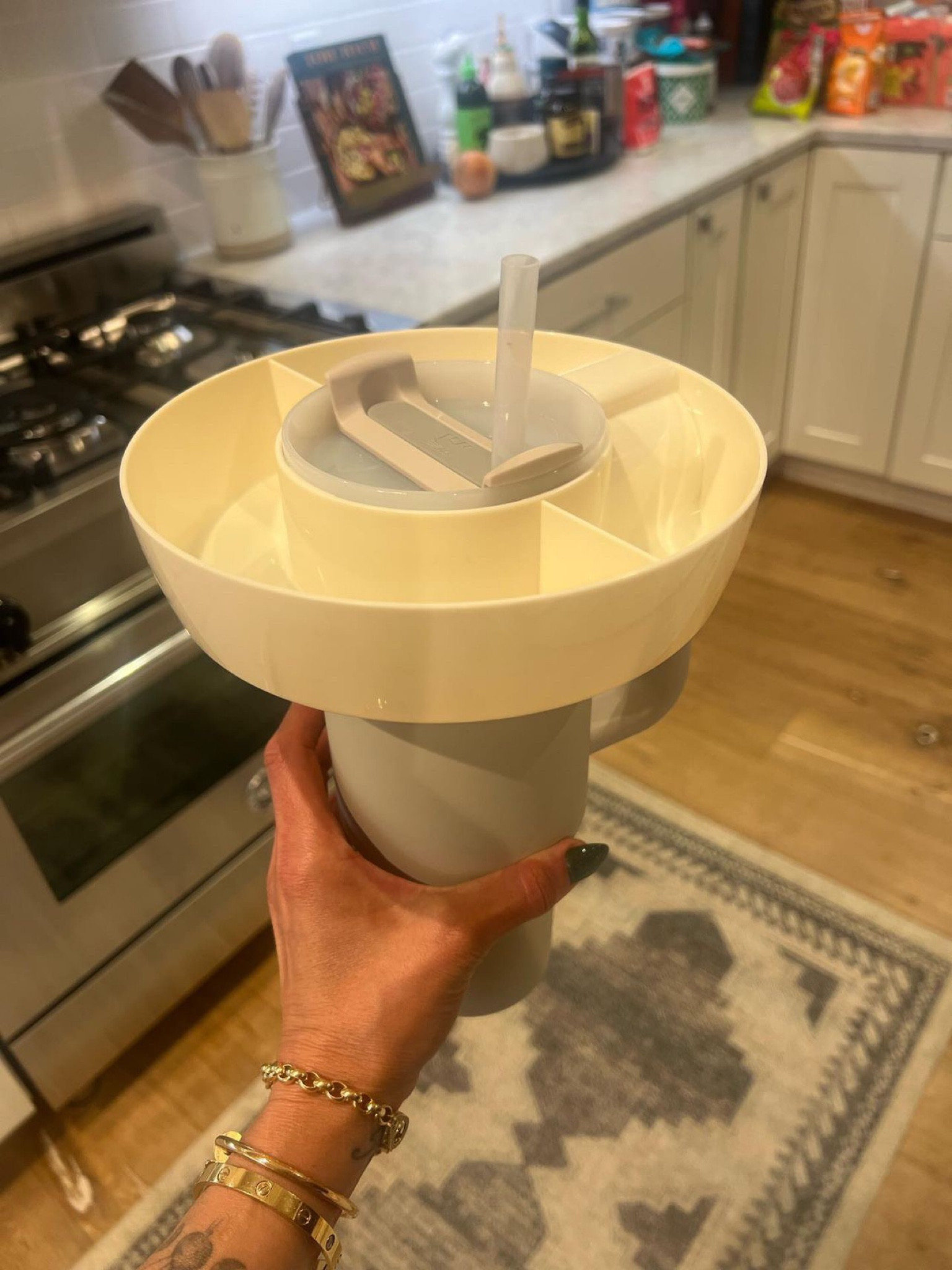 The coolest gadget ever! Snacking has never been so easy with my snack holder for my Stanley Quencher!!

#LTKstyletip #LTKGiftGuide #LTKhome