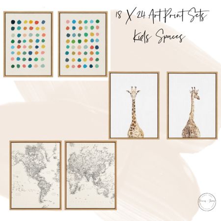 Above crib Art, nursery art, bathroom art kids, world map art, wooden frame prints, giraffe prints, colorful dots, vintage world map prints

#LTKfamily #LTKbaby #LTKbump