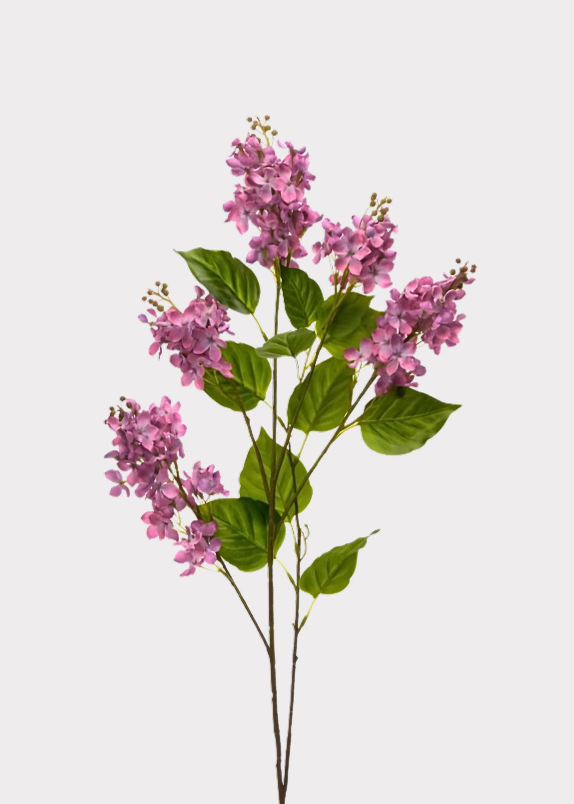 Purple Fuchsia Artificial Spring Lilac Flower Branch - 40" | Afloral