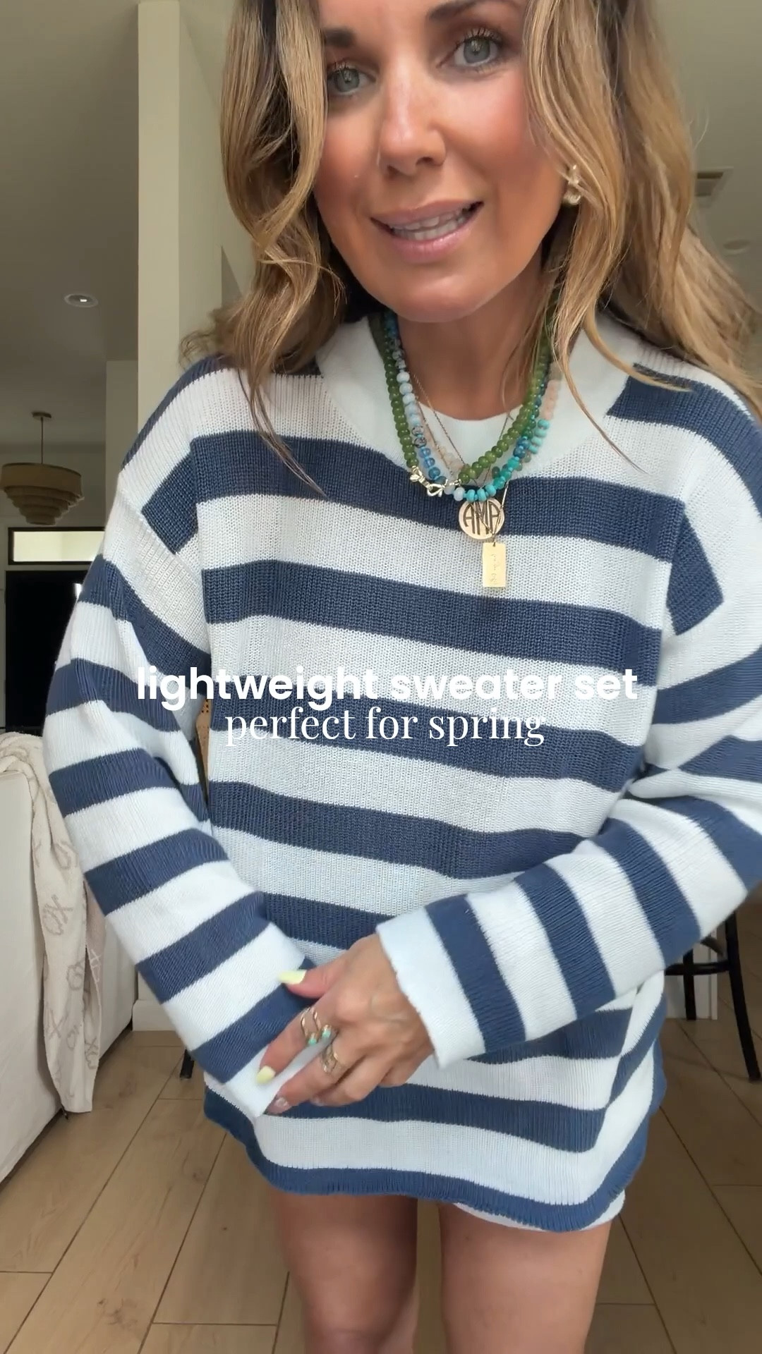 I’m obsessed with this Amazon lightweight sweater set. It’s perfect for our spring weather right now and a perfect spring break outfit!! 
I’ve worn it three times on days when it was in the 70’s and low 80’s. Packing it for spring break for sure. 
Wearing size medium. 

Spring outfits 2026 #amazonfashion #springoutfit 

#LTKOver40 #LTKmomlife #LTKPetite