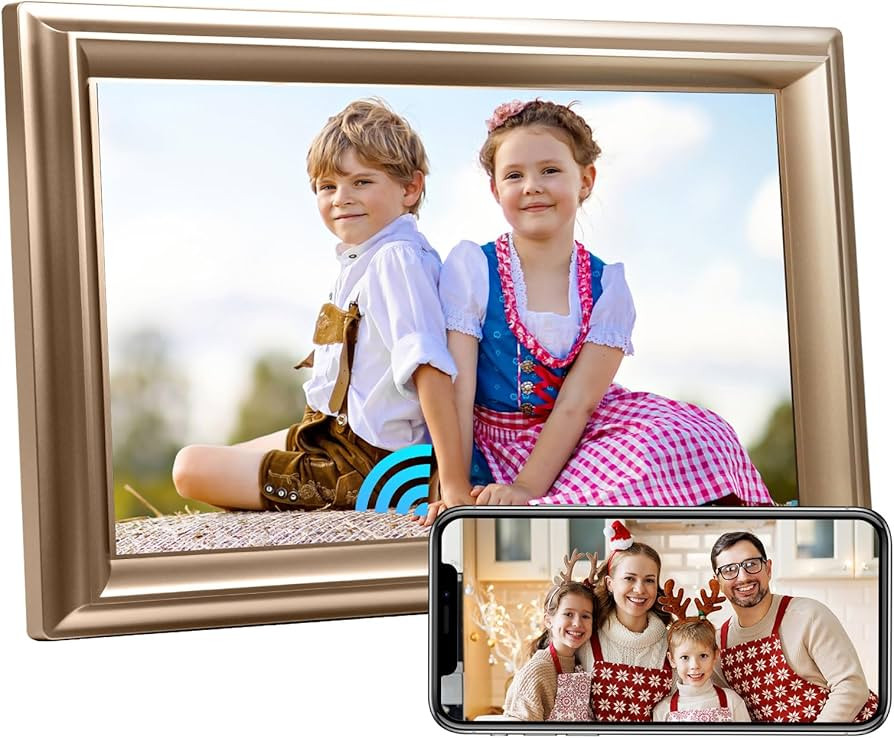 WiFi Digital Photo Frame 10.1 Inch IPS HD Cloud Smart Digital Picture Frame,16GB Storage, Wall Mo... | Amazon (US)