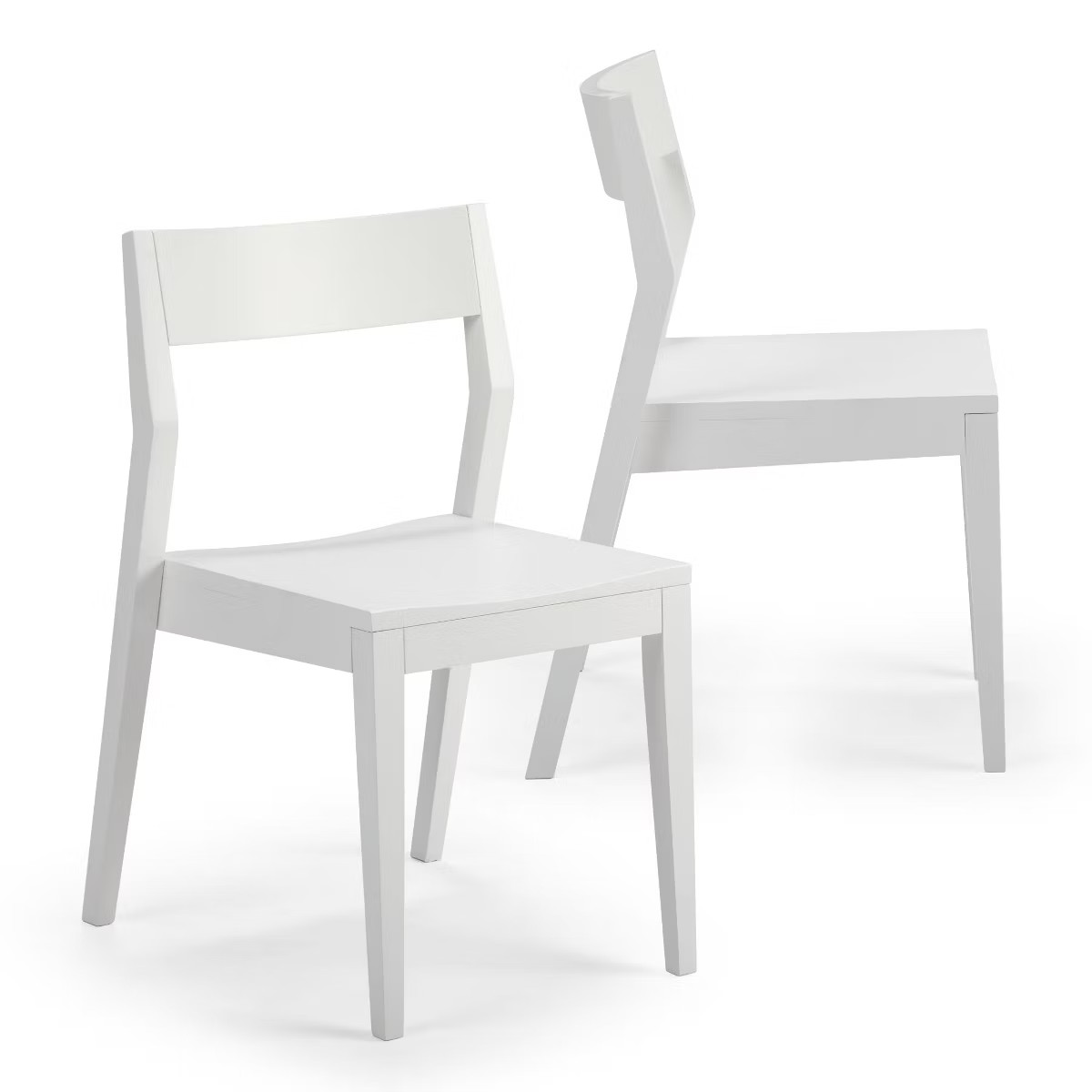 Plank+Beam Modern Dining Chair Set of 2, Wooden Chairsf or Kitchen, Office, Living Room | Target