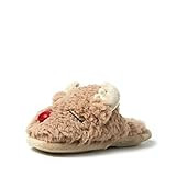 Dearfoams Matching Family Holiday Christmas Reindeer & Turkey Scuff Slipper, Kids Reindeer, US 11-12 | Amazon (US)