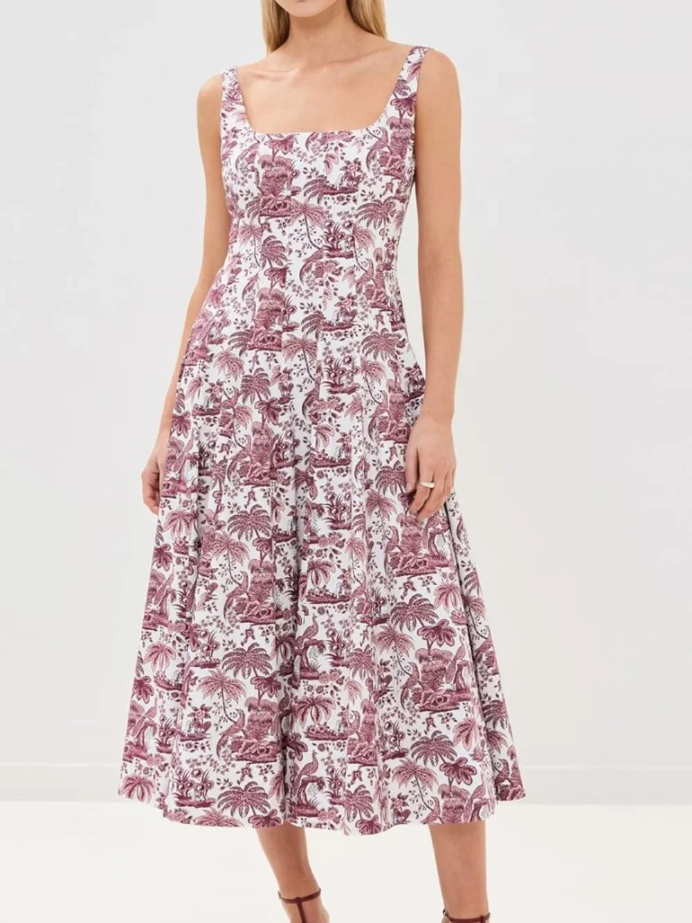 Staud Wells Dress in Bordeaux Toile | Poshmark