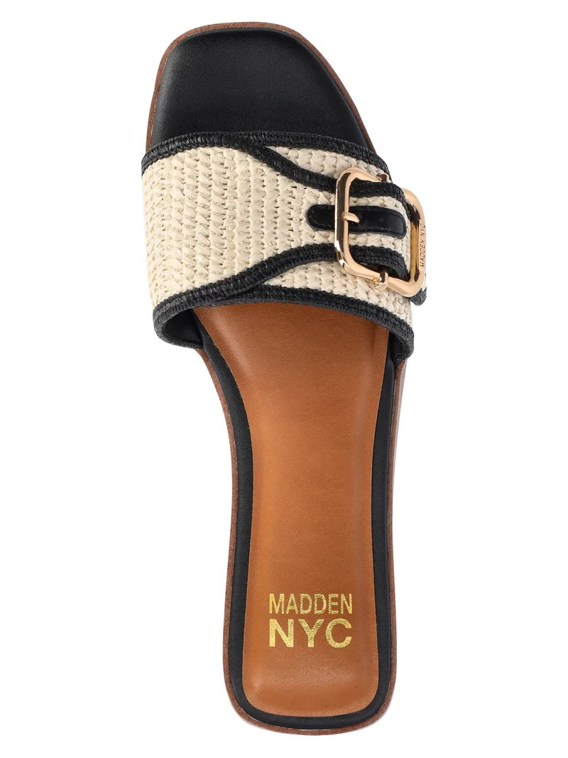 Madden NYC Women's Woven Buckle Slide Sandals | Walmart (US)