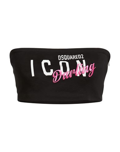 Dsquared2 Woman Top Black Size M Cotton | YOOX (US)