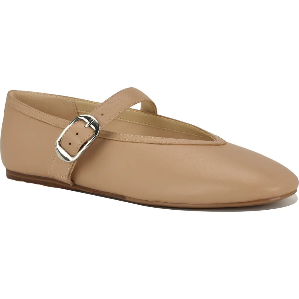 Nine West Vancee Mary Jane Flat in Light Natural at Nordstrom, Size 9 | Nordstrom