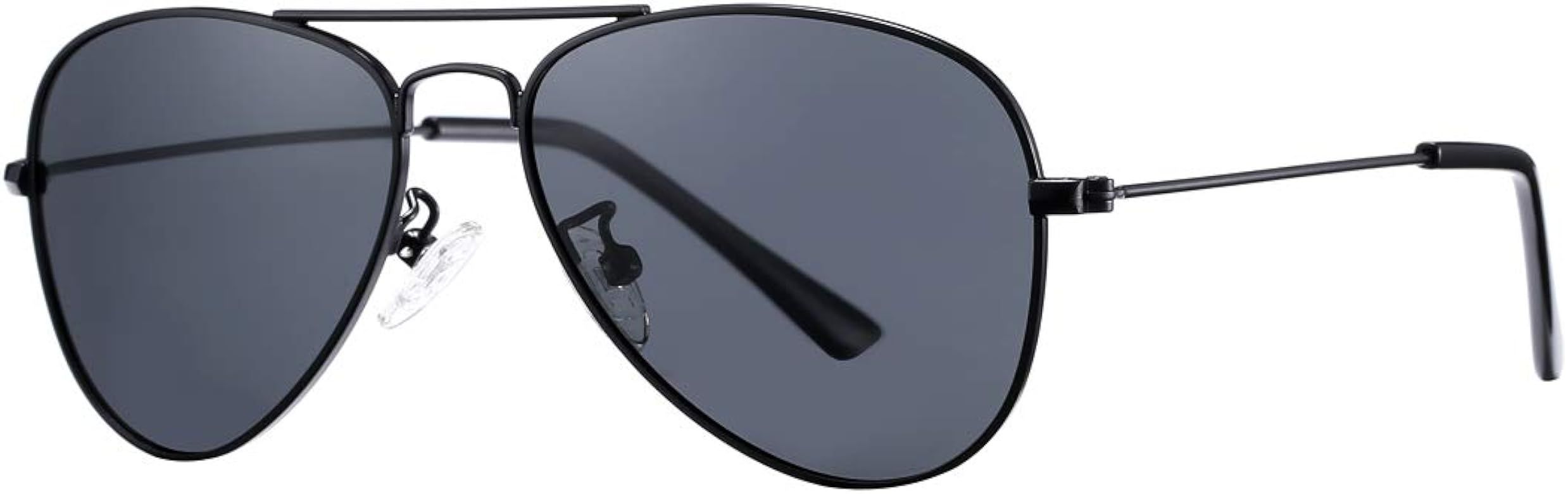COASION Classic Polarized Small Aviator Sunglasses for Kids Baby Girls Boys Age 2-10 50MM | Amazon (US)