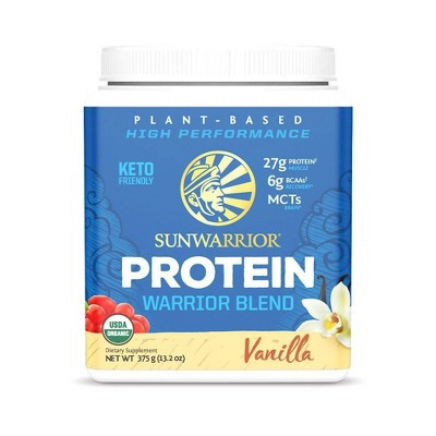 Sunwarrior Organic Plant Vegan Plant Based Protein Powder - Vanilla - 13.2oz | Target